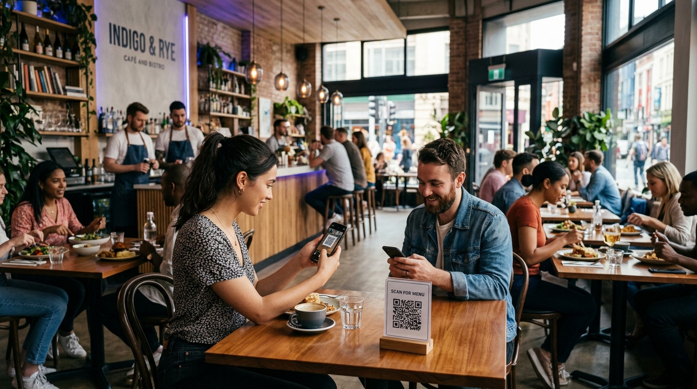 QR Codes for Restaurants & Cafés — Replace menus. Collect reviews. Never reprint again.