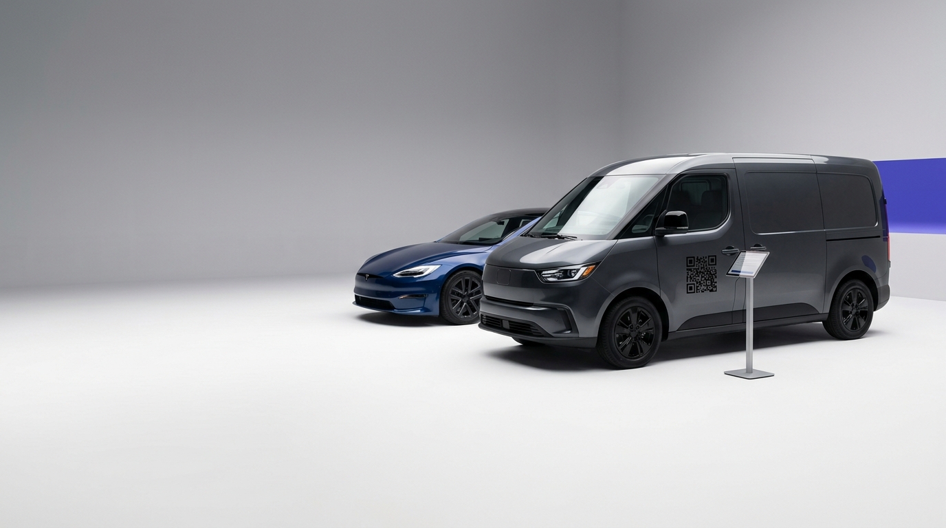 QR Codes on Vehicles & Fleet — Your van is your best salesperson.